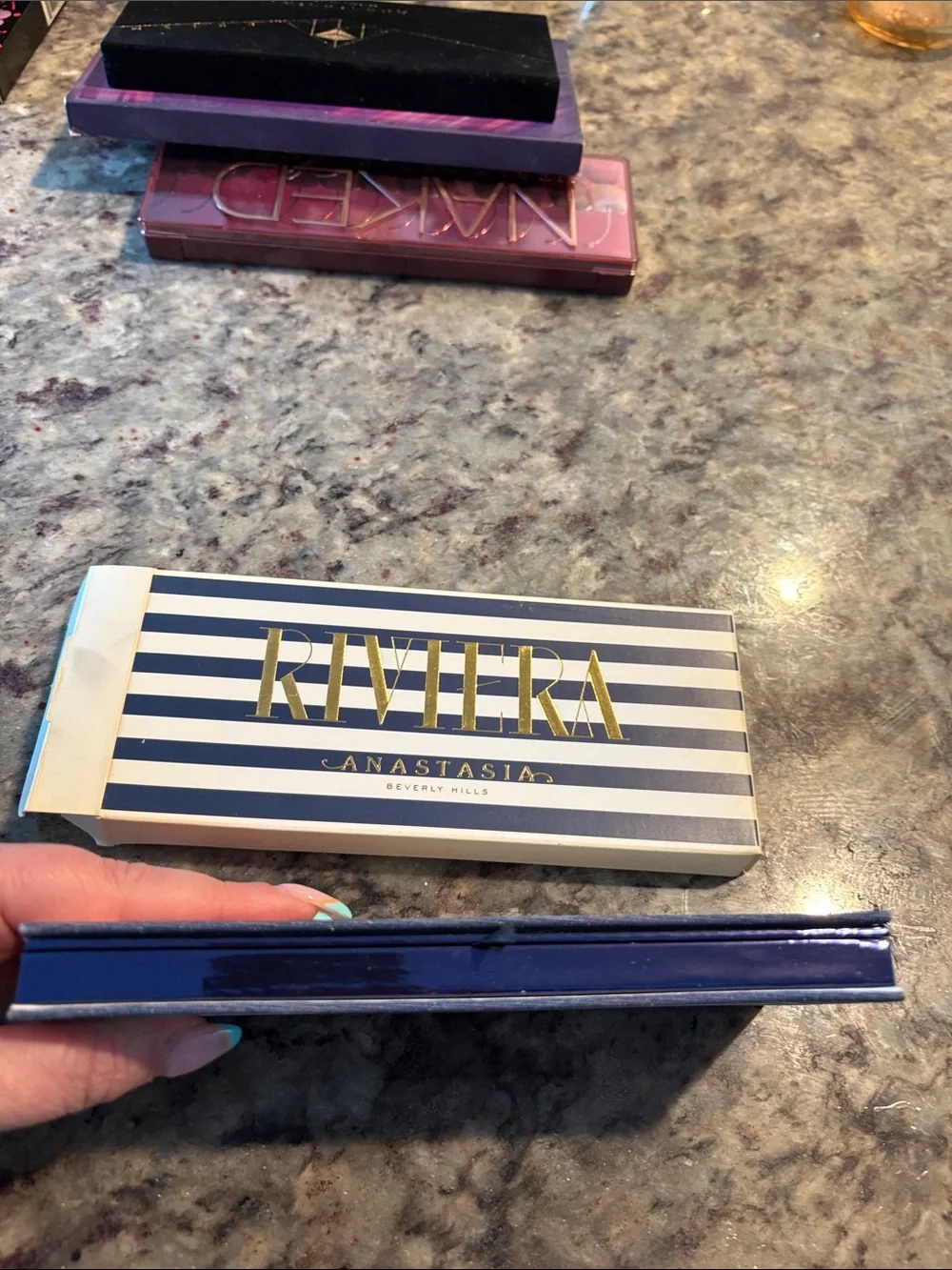 Anastasia Beverly Hills Riviera Eyeshadow Palette - Navy, White & Gold